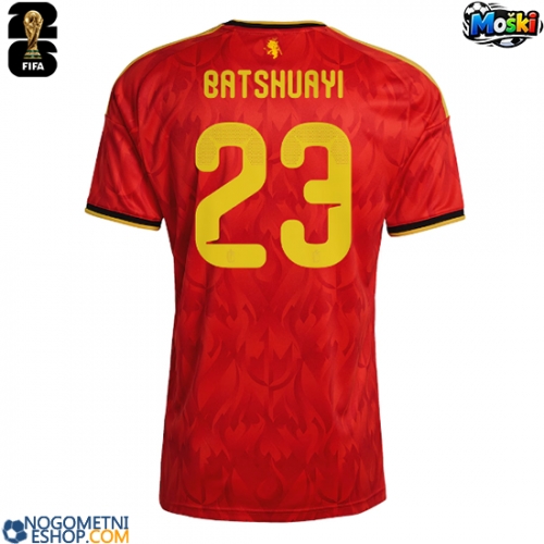 Moški Nogometni dresi Belgija Michy Batshuayi #23 Domači SP 2026 Kratek Rokav